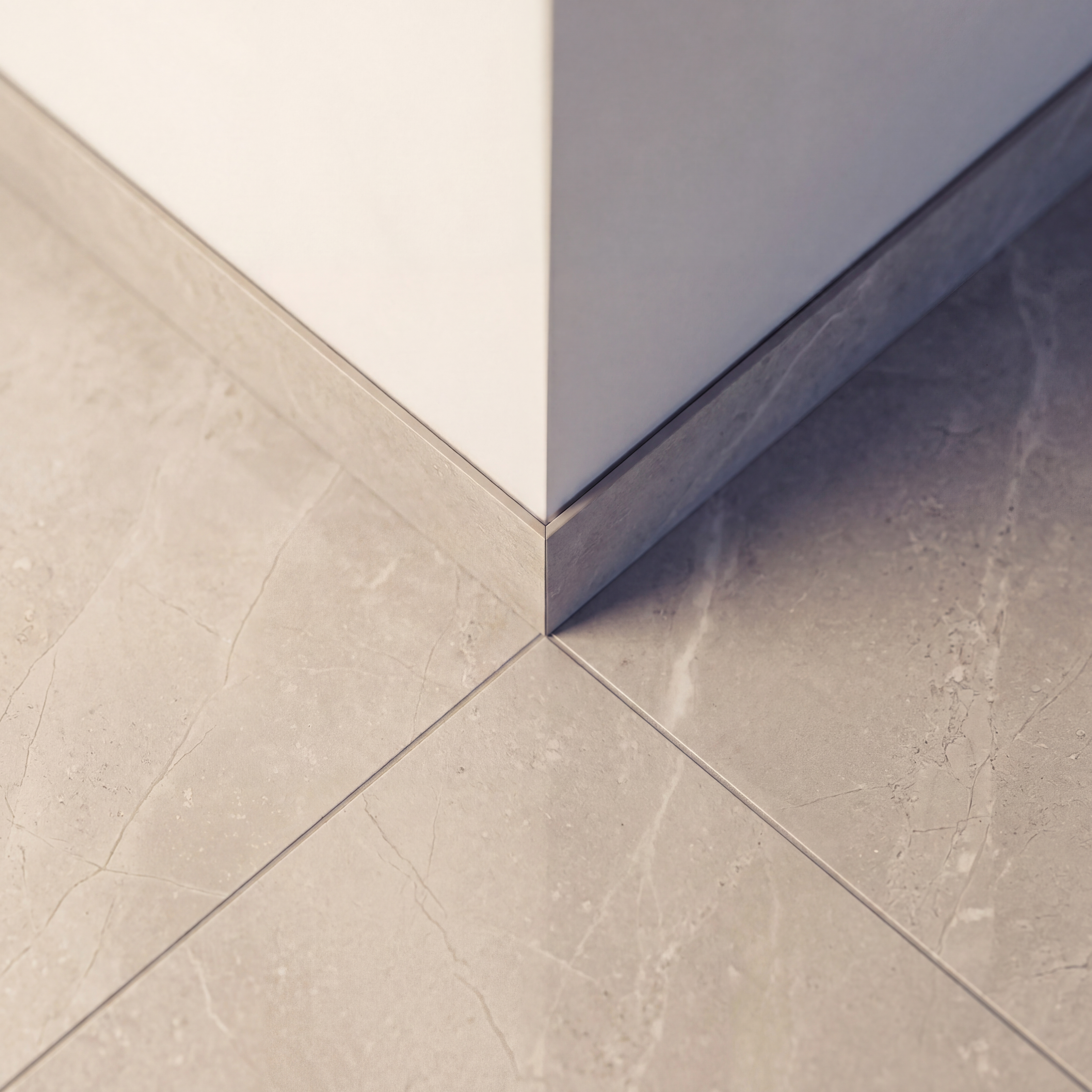 LINEA BETON na gresie wielkoformatowym